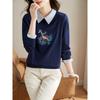 Spring 2025 Women's Two-Piece Look Sweatshirt - High-End Autumn/Winter Fashion