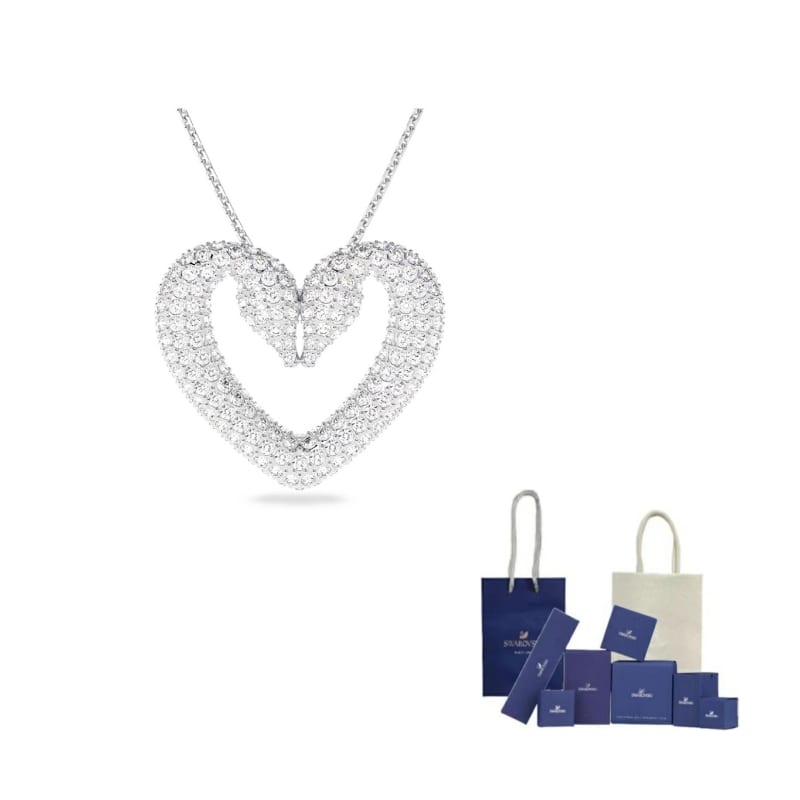 Swarovski Sublima Rhodium Plated, Faux Crystal