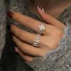 Personalized Hollow Heart Adjustable Ring for Women – Fashionable, Stackable, and Versatile Index Finger Ring