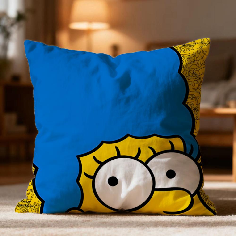 Hot T-Tthe Simpsons Cushion Cover Soft Washable Pillow Case Multi-Scene For Couch Bed Travel Office Use
