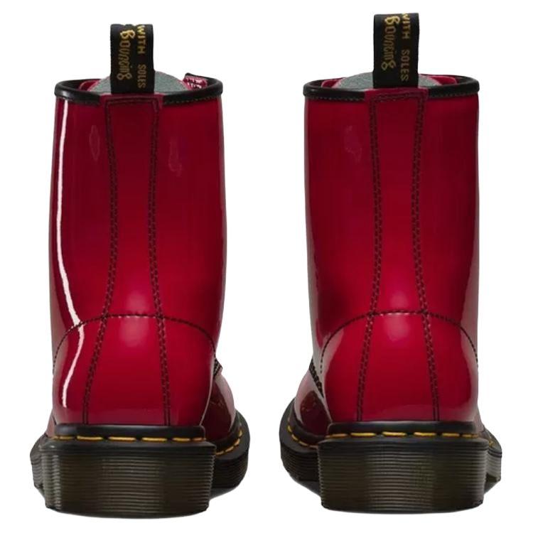 Dr. Martens 1460 Patent Lamper Red Women Sneakers 11821606