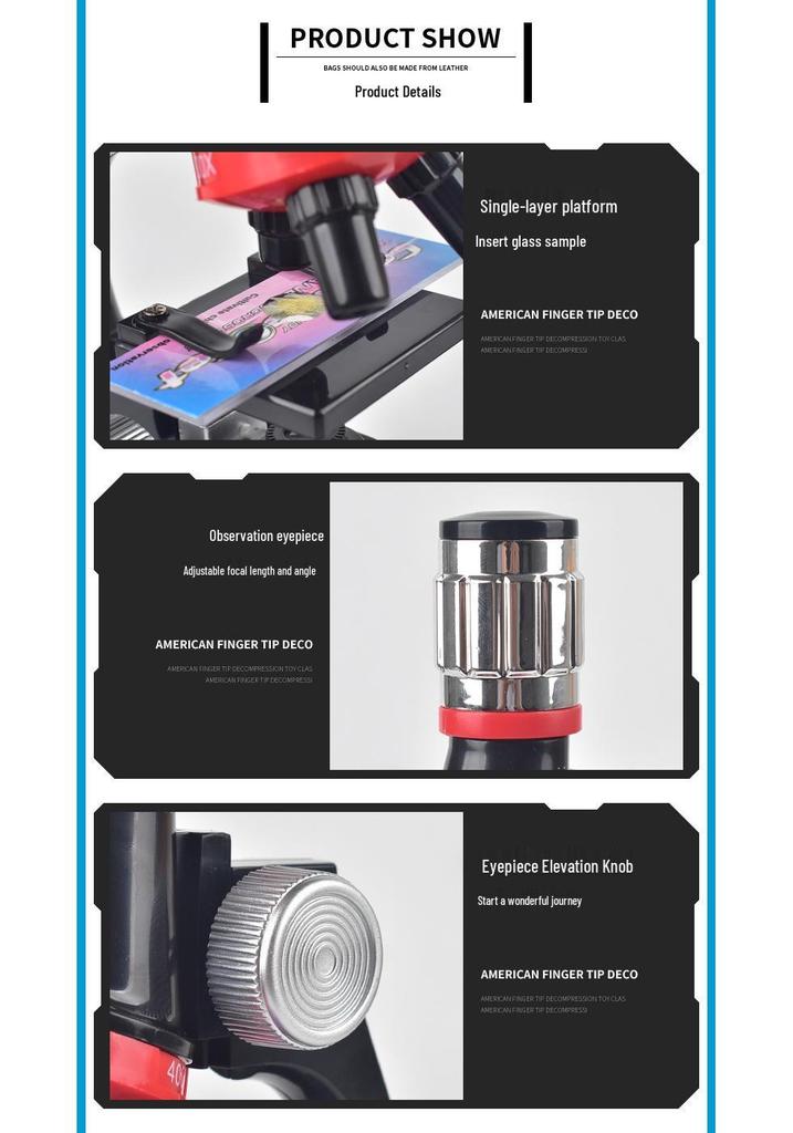 HD Biological Microscope for Kids – Educational Science Toy with High Magnification for Students