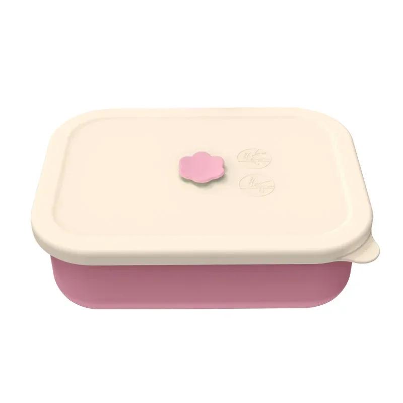 Simple Color Nutritious Lunch Box Light Food Fat Reducing Meal Box Microwave Heatable Outdoor Picnic Bento Box Food Containers
