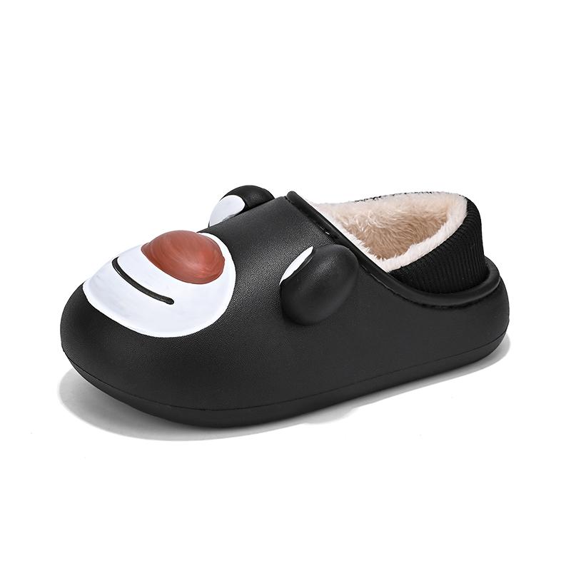 Детские модные тапочки из хлопка на толстой подошве больших размеров