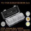 Display Box Coin Storage Box 20pcs Accessories Collection For 17 20.5 25 27 30 38 46mm Holders Protection Supplies