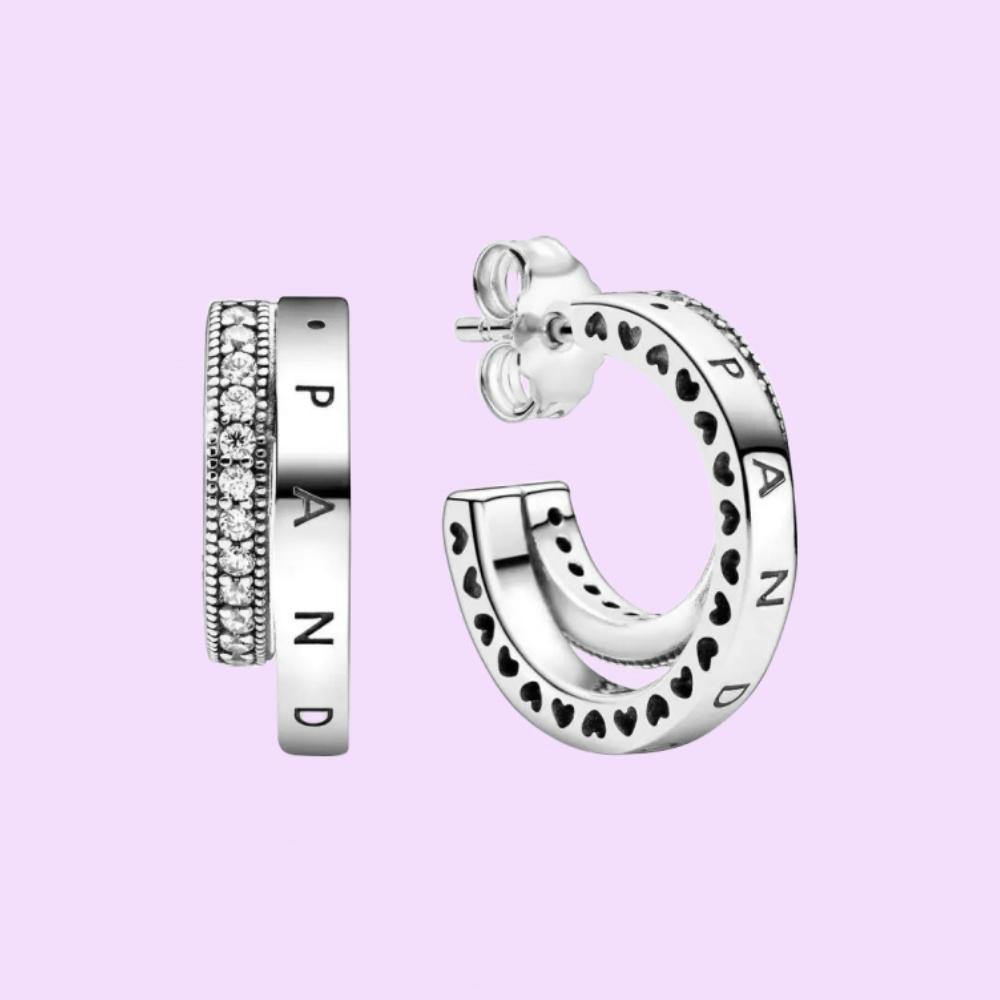 Sterling Silber Herzförmiger Stecker Ohrring für Damen Geburtstags Schmuckgeschenke Mit Stoffbeutel