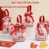 New Year Gift & Candy Bag: Souvenir Canvas for Weddings, Baby's 100-Day Celebration, and Birthdays