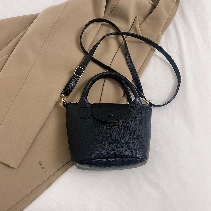 Trendy Small Box Handbag For Women 2023 Summer Casual Daily Use Shoulder Bag чёрный