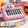 Rainbow Mini Rabbit Electronic Keyboard - Beginner's Musical Toy for Children