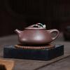 210ml Chinese Yixing Purple Clay Teapots Handmade Triangular Shape Tea Pot Beauty Tea Infuser Kettle Household Zisha Tea Set