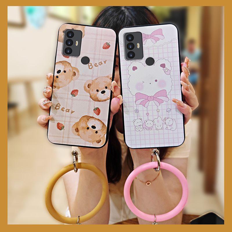 Cartoon Waterproof Phone Case For TCL 30SE/30E/306/305/Sharp Aquos V6/V6 Plus Cute Solid Color Protective Anti-knock