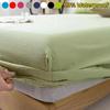 Funda de cama 99% impermeable con banda elástica Sábana ajustable sólida Funda de colchón suave y transpirable 2023 Ropa de cama antiácaros Tamaño múltiple