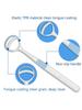 1pc-Silicone Tongue Scraper Tongue Cleaner Remove Halitosis Tongue Coating Oral Care Tongue Scraping Brush To Keep Fresh Breath