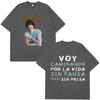 Rapper Melendi La Promesa Letters Print Tshirt Unisex Unisex Fashion T shirts Short Sleeve Casual 100Cotton Tee Fan Gifts Tops