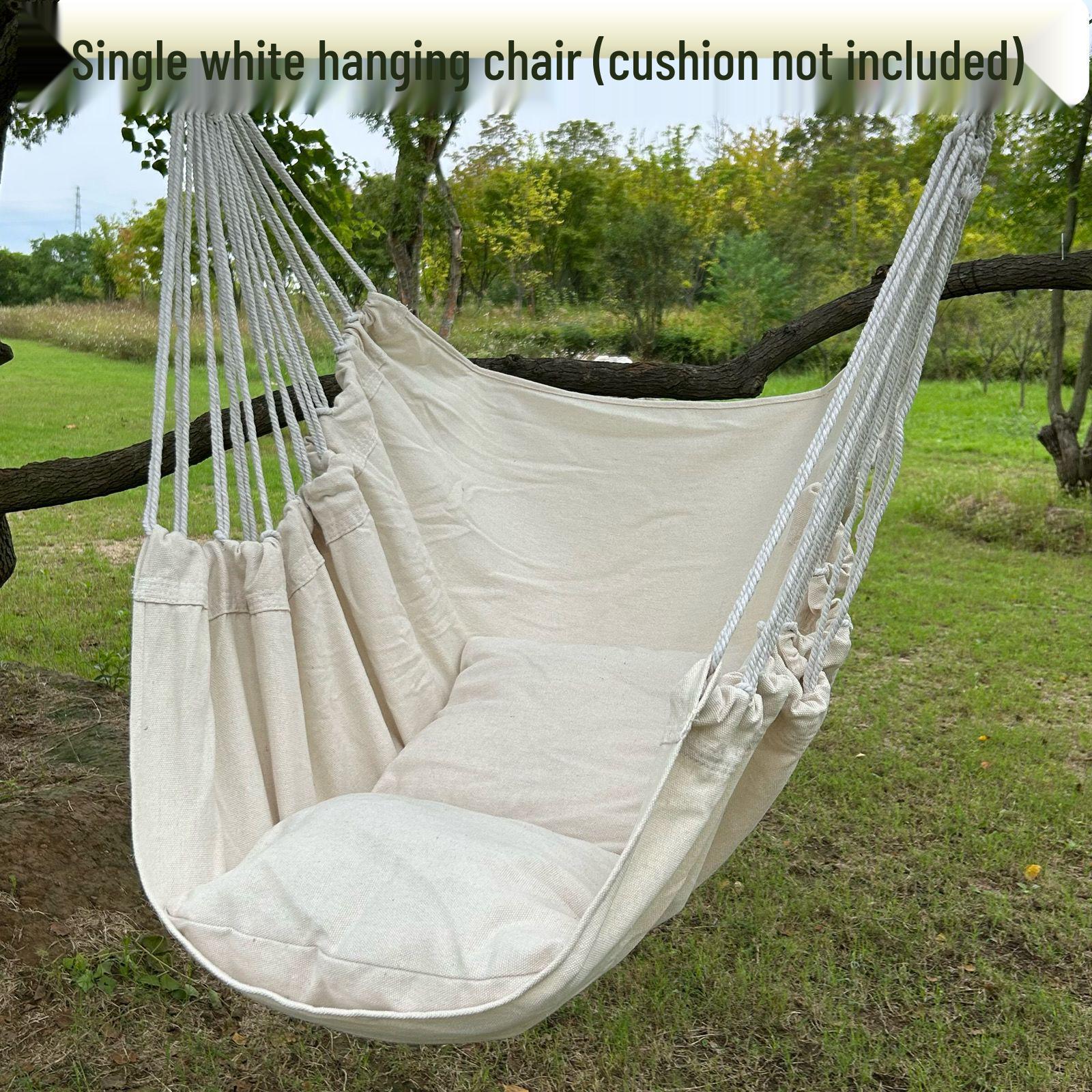A1R Student Dormitory Reclining Hanging Chair - Comfortable Single Hammock Swing for Outdoors