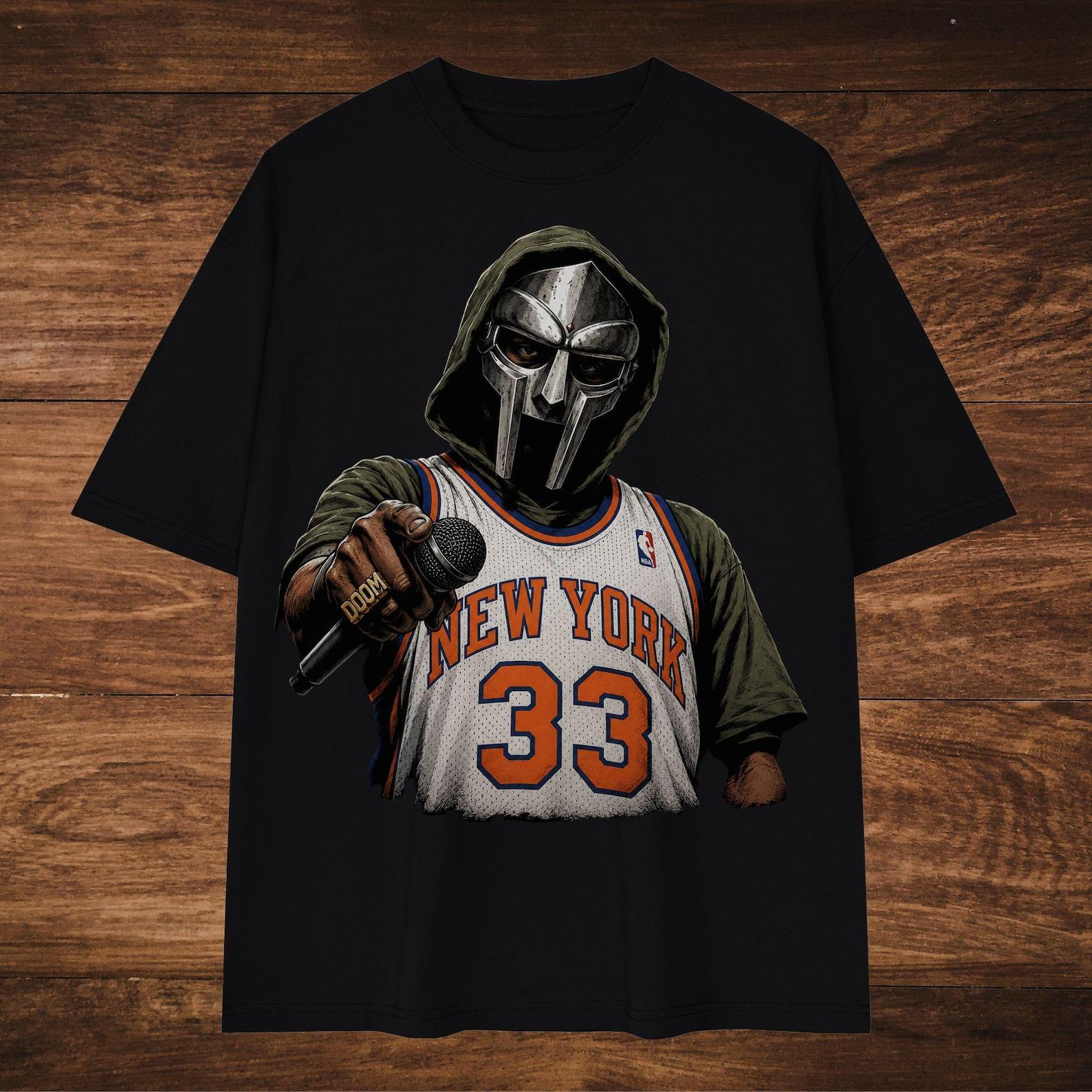 MF DOOM UNISEX Streetwear Loose Drop Shoulder T-Shirt 3XL