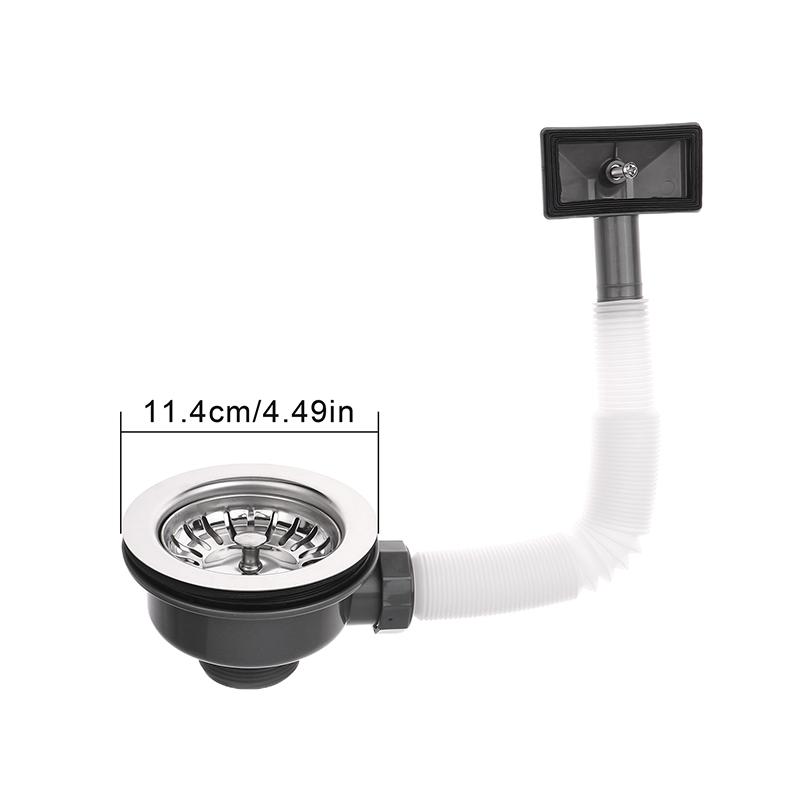 Talea Sink Strainer Kitchen Sink Drain Assembly Stainless Steel Sink Drain Kitchen Cabinet Sink Accessories Durable Rustproof
