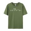 Love Books Heartbeat Limited Edition Discount Geek T Shirts Pure Cotton Student Tops Tees Group TShirts