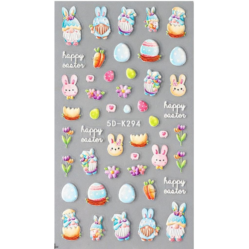 Nail Stickers Featuring Seven-spotted Ladybugs, Bees, Three-dimensional Relief Of Beaches And Sea Shells, And Nail Stickers Of Sea Snails.