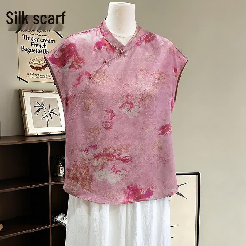 New Chinese Style Jacquard Blouse 2XL