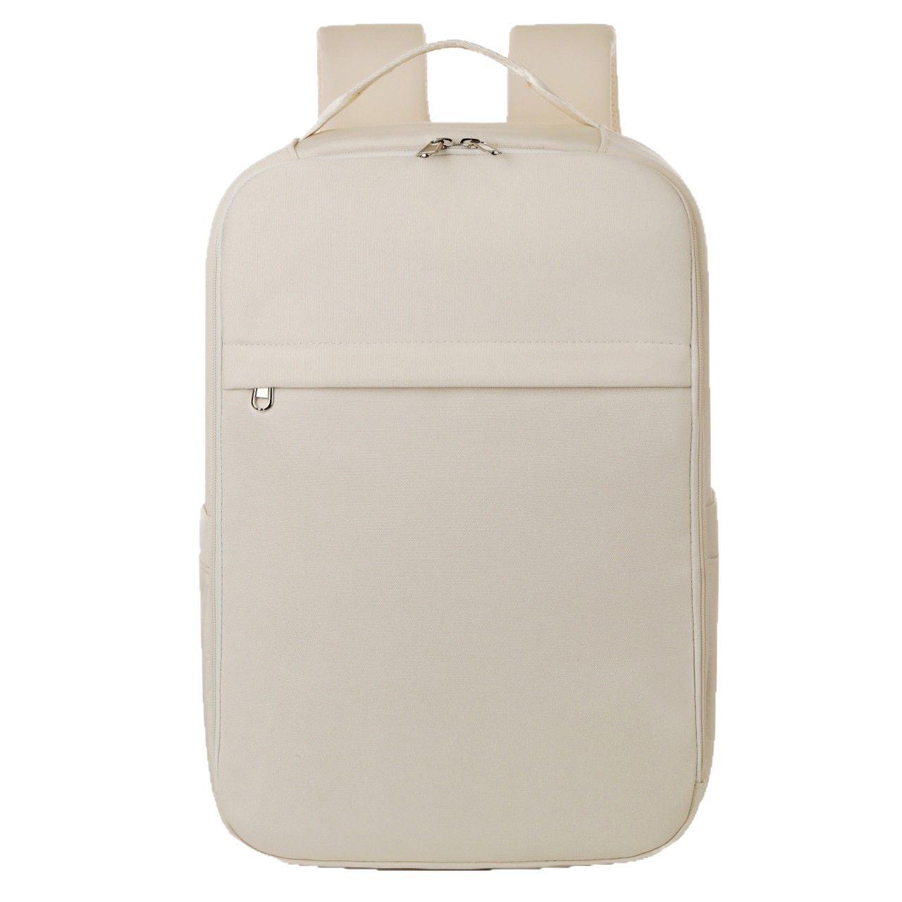 

Premium Business Laptop Backpack - Large Capacity Short Trip Colorful Travel Bag (Modern Minimalist Design Short Trip)-tan