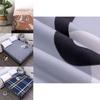 Elegant Floral Stripes Printed Mattress Protective Cover With Dustproof Fitted Sheet