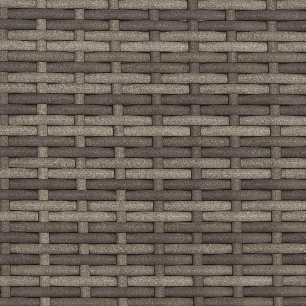 Outdoor Bench In Gray and Dark Gray 107 X 61 X 80 Cm Poly Rattan