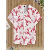 2025 New Summer Daily Fashion Short-sleeved Shirts 3D Flower-printed Men's Casual Shirts Outdoor Beach Hawaiian Style Shirts