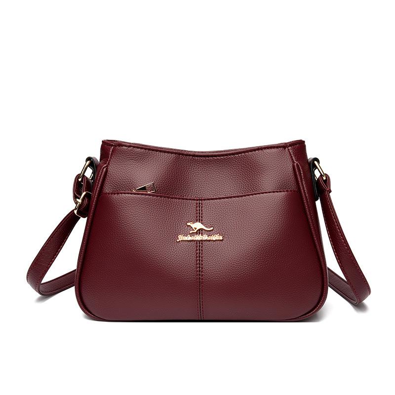 Elegant Simple and Classic Soft Leather Texture Large Capacity Versatile for Commuting Casual Single-shoulder Bag
