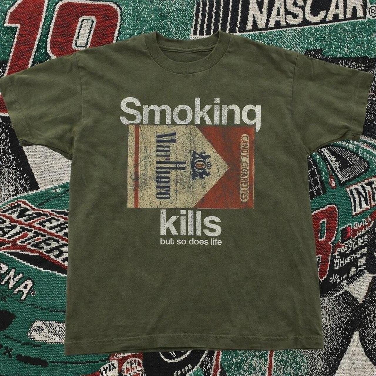 Forest green smoking kills graphic tshirt Unisex T-Shirt S