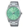 Waterdicht Quartz Stalen Band Herenhorloge Groene Wijzerplaat MTP-VD03D-3A2