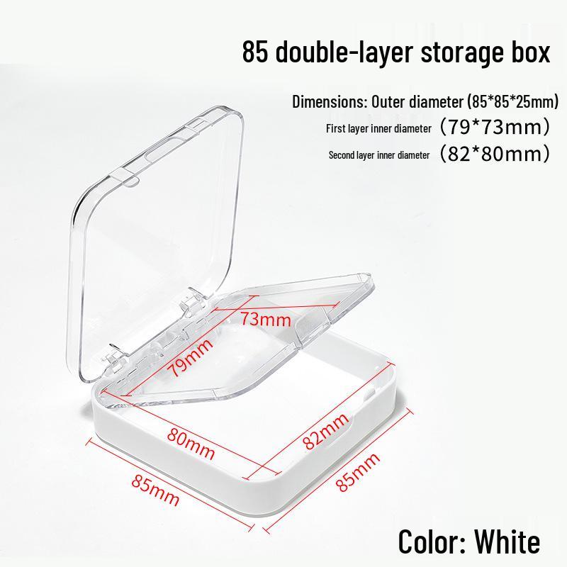 

Двухслойная коробка-дисплей для накладных ногтей высокой прозрачности (Размер 8.5x8.5)