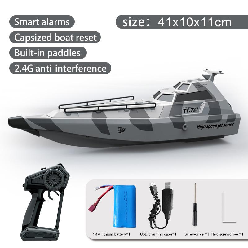 2.4GHz TY727 RC TURBOJET PUMP High-Speed Remote Control Jet Boat Low Battery Alarm Function adult Children Toy Gift B