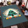 Christmas Tree with Gifts and Lights Rug Non-slip rug suitable for living room and bedroom sofas.