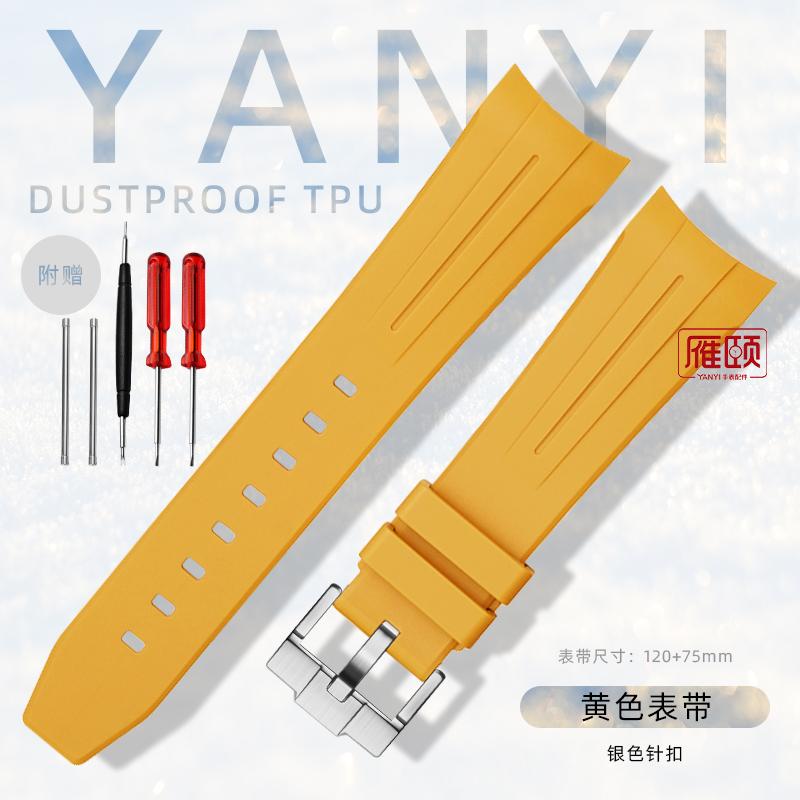 Gummiarmband für Blancpain X Swatch Five Oceans Gummi-Taucharmband, wasserdicht, 22 mm, Herrenuhrenarmband mit Schraubwerkzeug