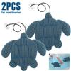 2Pcs Tub Scum Absorber Turtle Shape Tub Oil Absorbing Tool with Suction Cup Foam Filter Bathtub Water Cleaner Bathroom Accessory