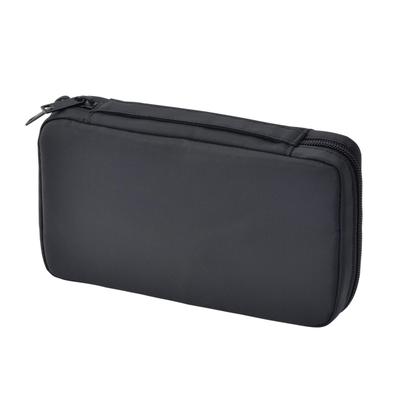 MUJI Nylon 12 X X 4 02869175 Book-Shaped Pouch, Black, Approx. 20.5 Cm,