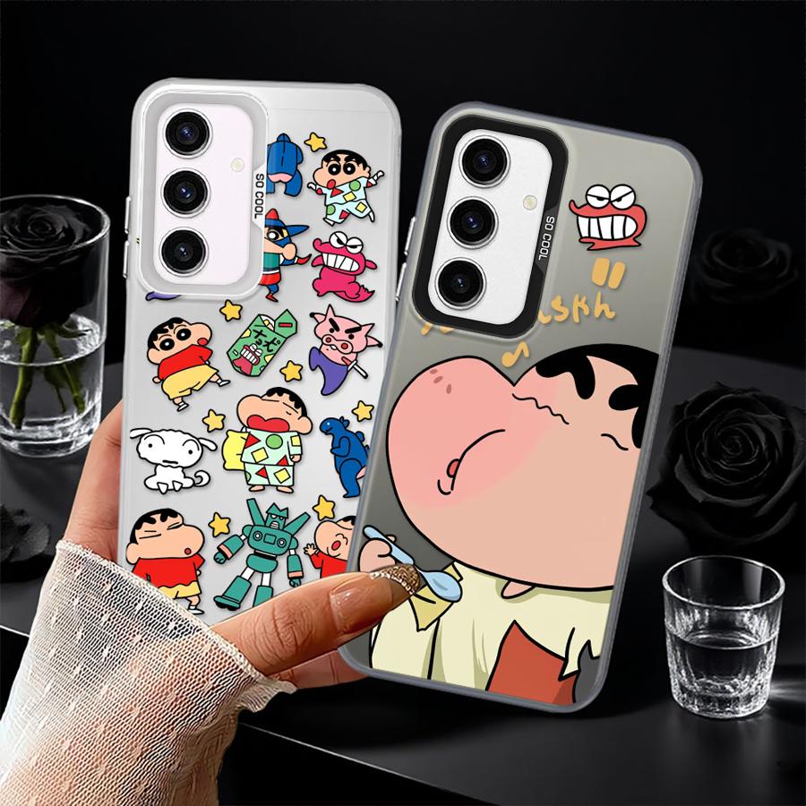 Case for Samsung Galaxy A23 A71 A25 A73 A54 A12 A13 A72 A16 A34 A32 A36 A17 A52 A14 A56 Phone Cover Cool Cra-yons Shin-chans