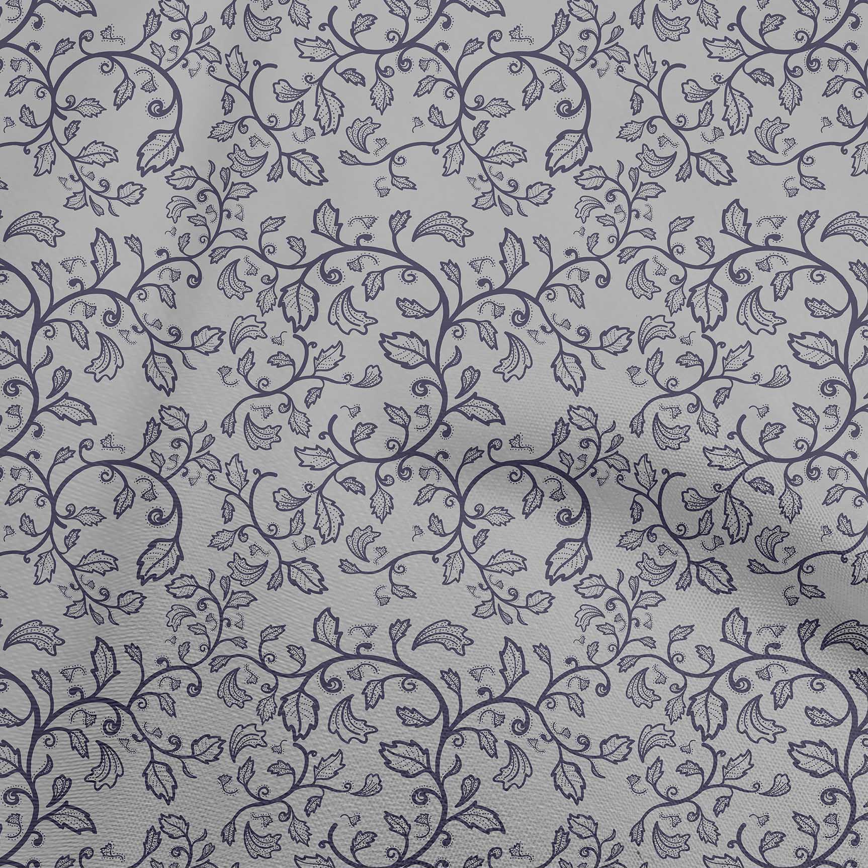 

OneOone Cotton Flex Brown Fabric Asian Leaf Block Швейні Ремісничі проекти Друк на тканині 40 дюймів 42 Inch Wide - Viscose Chiffon світло-сірий колір