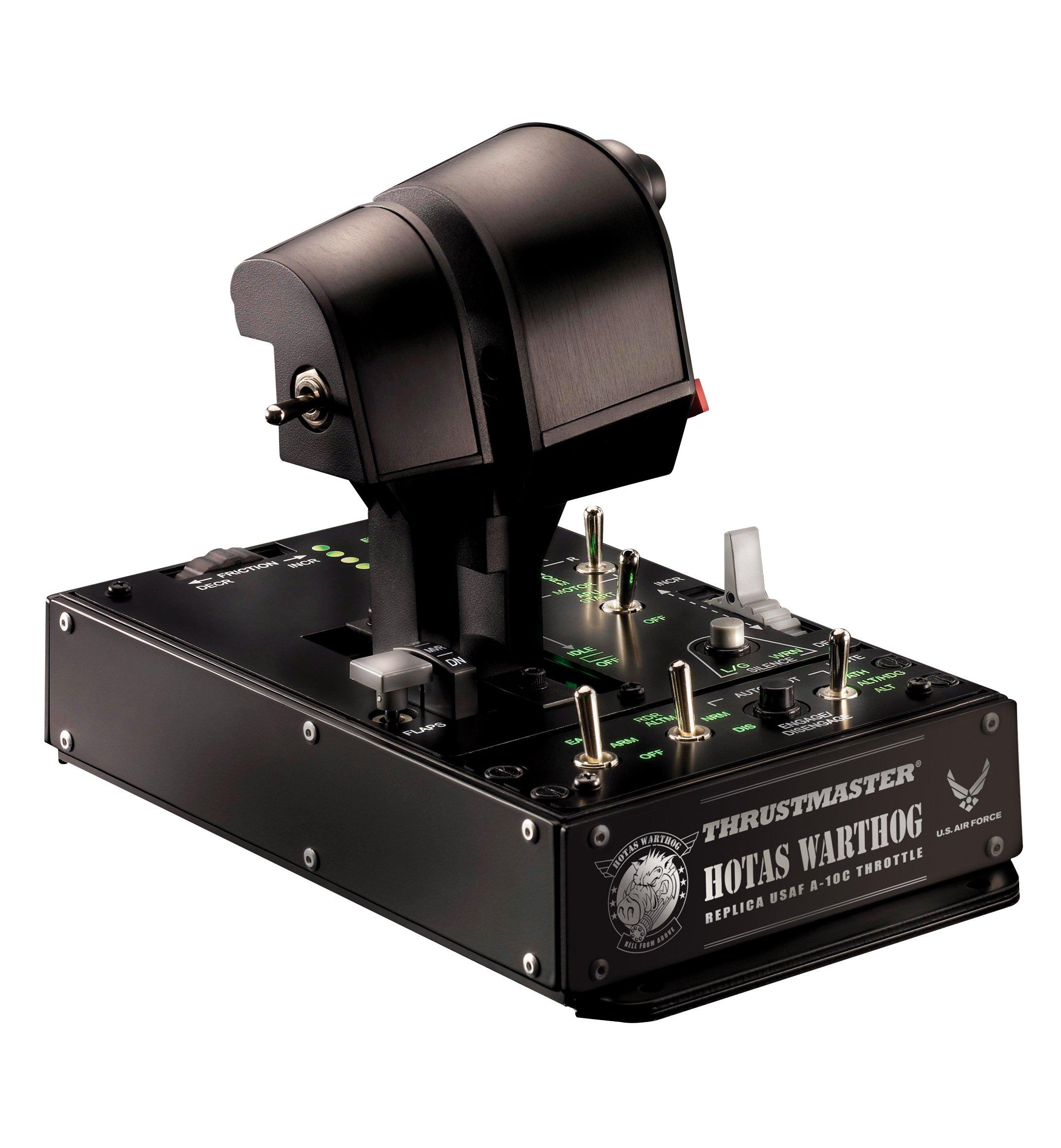 

Thrustmaster HOTAS Warthog Dual Throttles Dual Throttle Warthog Flight Stick Compatible 3D Magnetic Sensor [] чорний