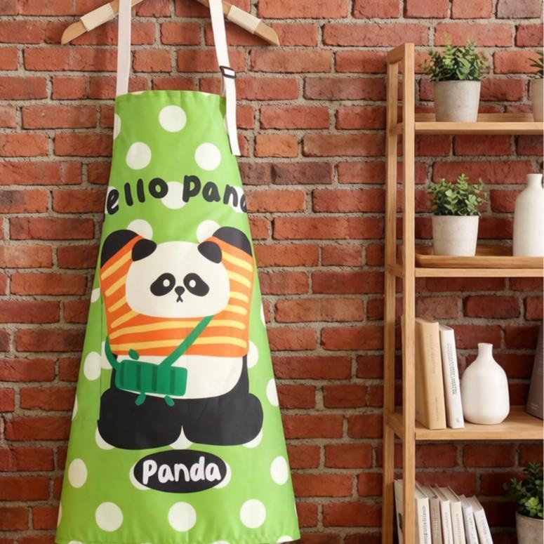 Stylish Cartoon Waterproof Kitchen Apron - Oil-Proof, High-Value, Female Waist Coverall