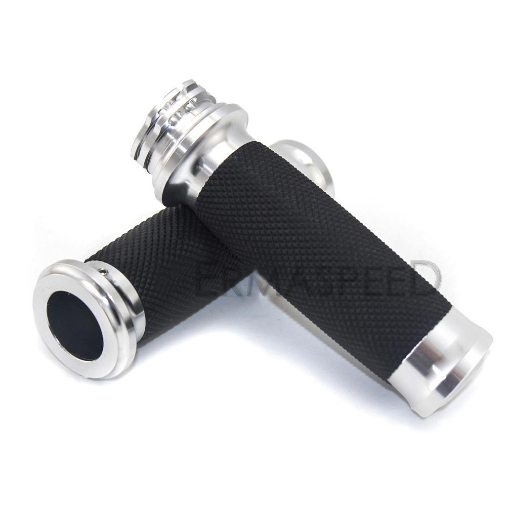 1 pár 25mm rukojetí pro motocykly CNC hliníkové pryžové rukojeti pro skútry, sportovní motocykly, motocykly
