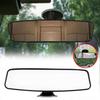 Interior Car Truck Wide Rear View Mirror Adjustable Suction Cup Safety 240X65mm