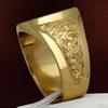 1 Stück Luxus Krone Löwe Schild Ringe für Männer Vintage Mode Edelstahl Hip Hop Gelbgold Antik Punk Verlobung Schmuck
