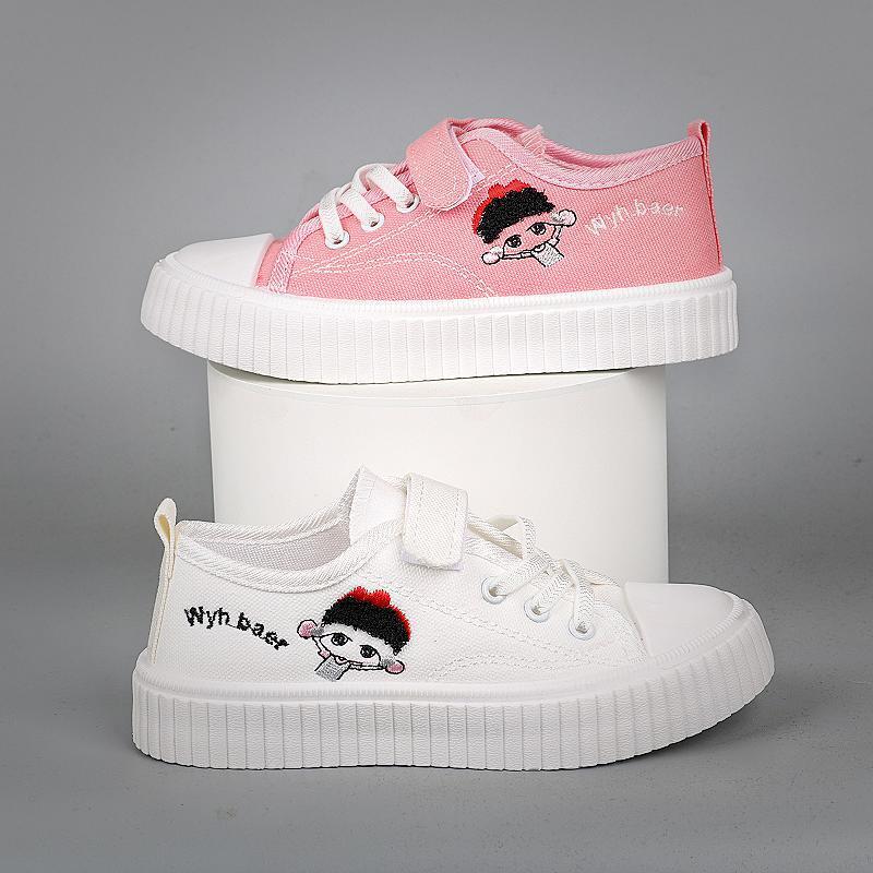 Children's canvas shoes boys breathable 2025 autumn new fashion children's board shoes casual non-slip soft sole girls classmates