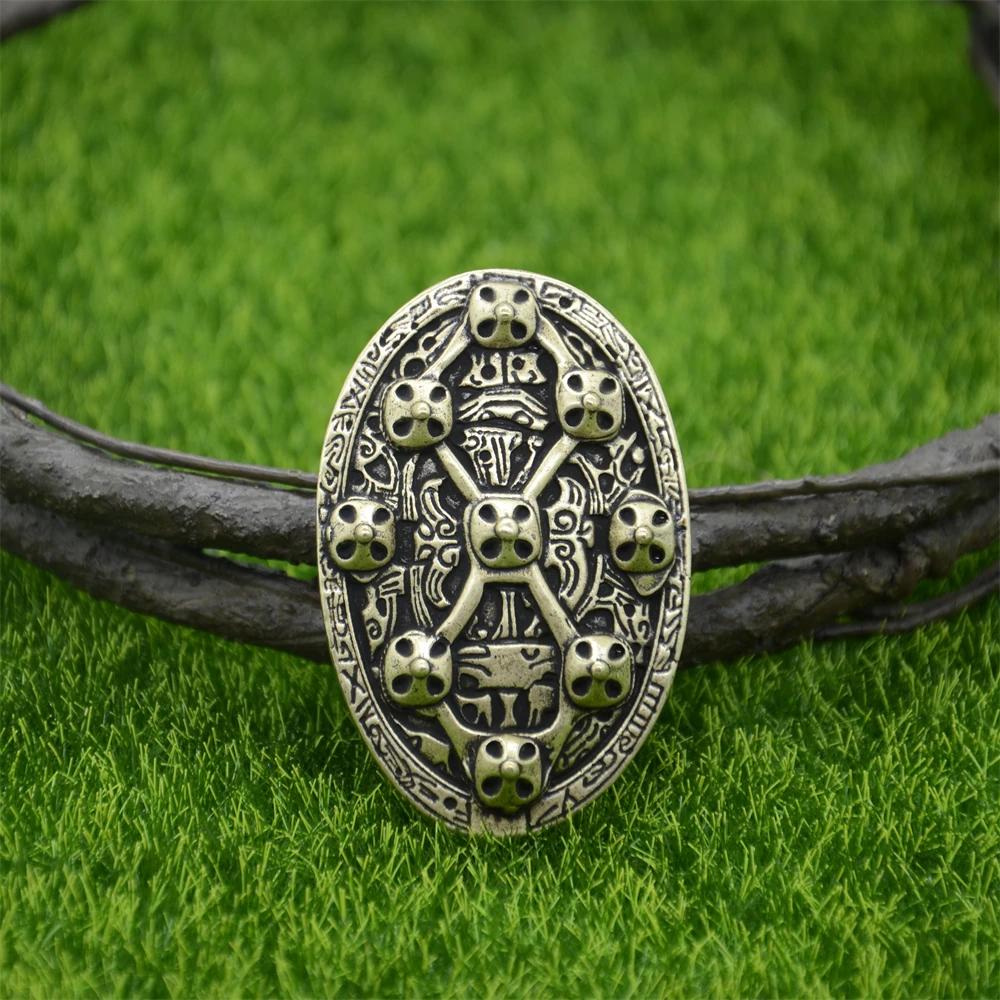 1Pcs Retro Sweden Norse Viking Brooches Jewelry Vintage Norse Talisman for Clothing Shirt Suit