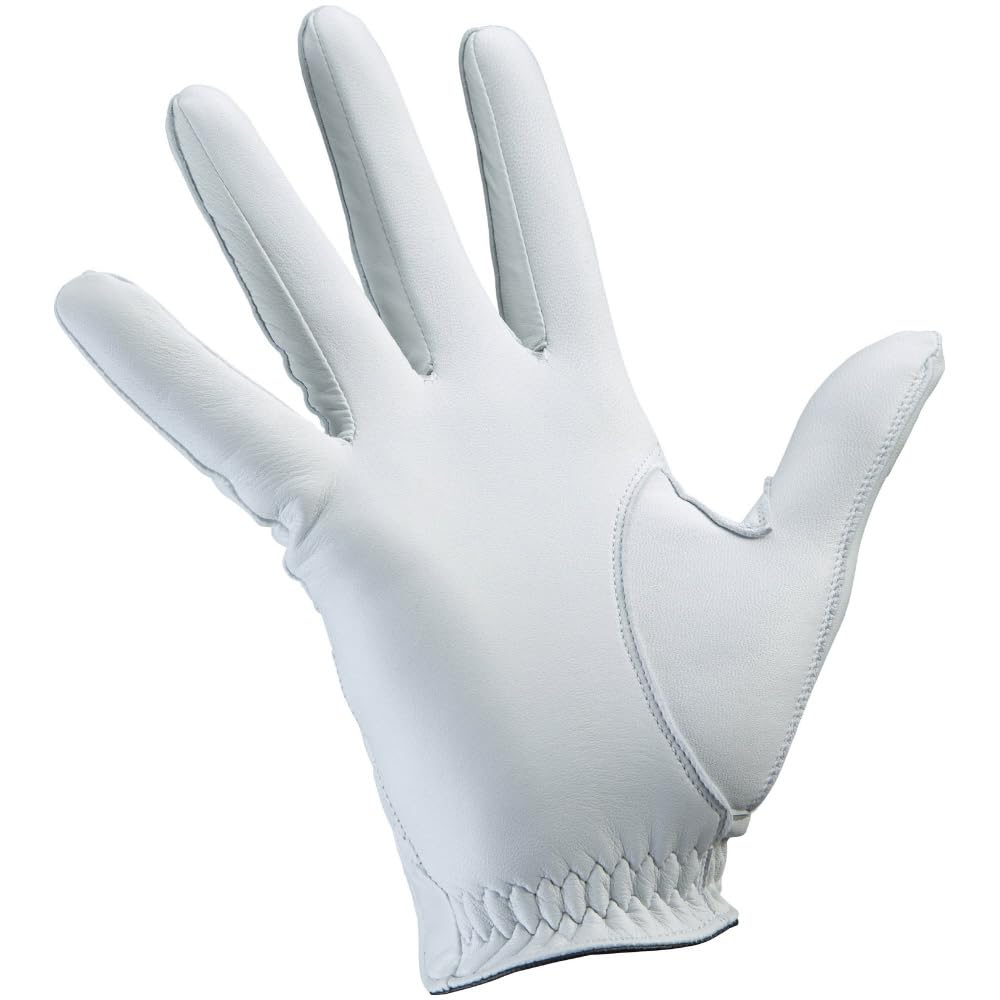 MIZUNO Kyokaku Golf Right Lambskin x 5MJMR011 Men's Glove, Hand, 0.8" 0.5" Lambskin, White, 23cm,