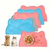 Food Grade Silicone Cat Mat Anti-dirty Easy To Clean Cats and Dog Bowl Mats Waterproof and Leak-proof Anti-slip Pad Pet Product