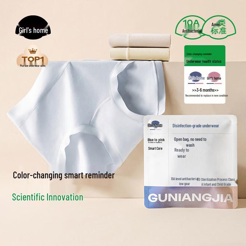 

Women s High-Waist Antibacterial Cotton Underwear 2XL