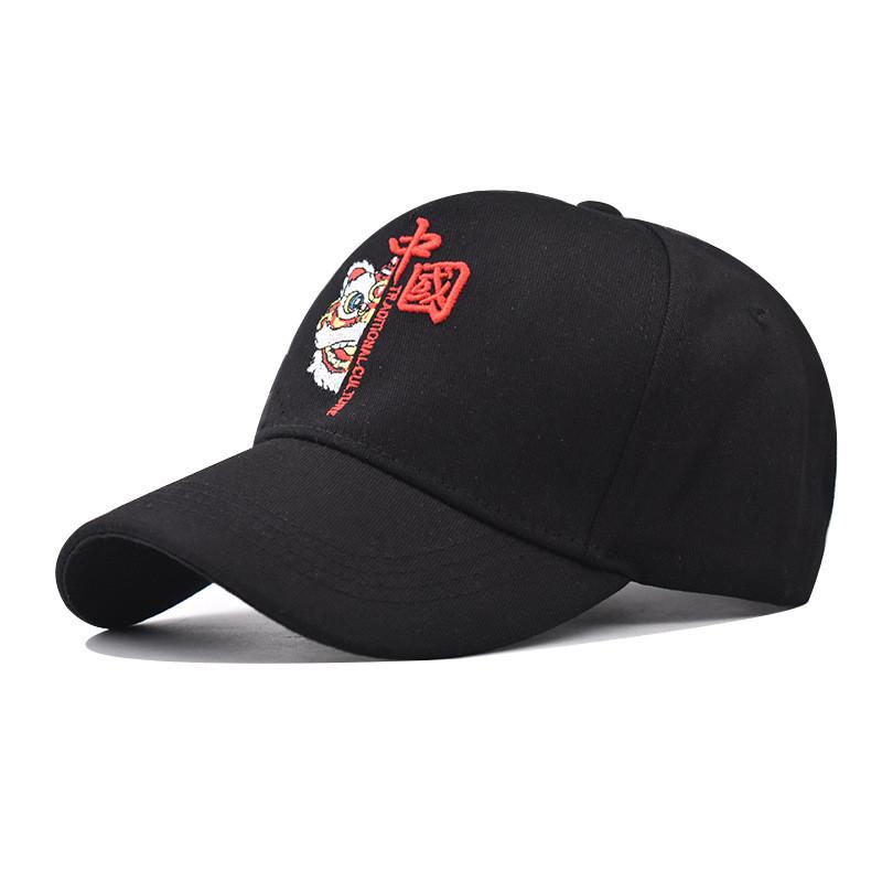 

Style Baseball Cap With Embroidered Dragon Phoenix Pattern For Summer Sun Protection чорний